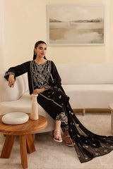 BATIK-3PC DHANAK EMBROIDERED SHIRT WITH CHIFFON EMBROIDERED DUPATTA & EMB TROUSER-GM-4193