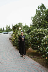 URGE-2PC DHANAK EMBROIDERED SHIRT WITH DHANAK EMB TROUSER-GM-3327