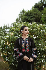 URGE-2PC DHANAK EMBROIDERED SHIRT WITH DHANAK EMB TROUSER-GM-3327