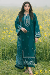 IZEL-3PC LAWN EMBROIDERED SHIRT WITH CHIFFON PRINTED DUPATTA AND TROUSER-GM-4626