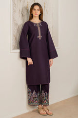 JAZMIN-2PC DHANAK EMBROIDERED SHIRT & EMBROIDERED TROUSER-GM-111