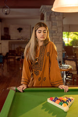 URGE-2PC DHANAK EMBROIDERED SHIRT AND EMBROIDRED TROUSER-GM-135