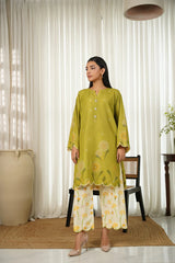 GM-2PC SHAMOZE SILK PRINTED SHIRT & SHAMOZE SILK PRINTED TROUSER-GM-2004