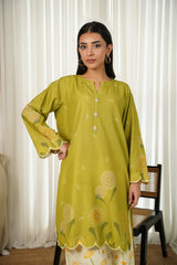 GM-2PC SHAMOZE SILK PRINTED SHIRT & SHAMOZE SILK PRINTED TROUSER-GM-2004