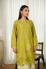 GM-2PC SHAMOZE SILK PRINTED SHIRT & SHAMOZE SILK PRINTED TROUSER-GM-2004