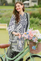 JAZMIN-3PC KHADDAR PRINTED SHIRT WITH KHADDAR PRINTED DUPATTA AND PRINTED TROUSER-GM-2626