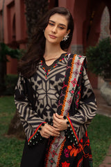 CHARIZMA-3PC KHADDAR PRINTED SHIRT WITH KHADDAR PRINTED DUPATTA AND PRINT TROUSER-GM-2657