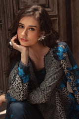 CHARIZMA-3PC KHADDAR PRINTED SHIRT WITH KHADDAR PRINTED DUPATTA AND PRINT TROUSER-GM-2656