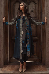 CHARIZMA-3PC KHADDAR PRINTED SHIRT WITH KHADDAR PRINTED DUPATTA AND PRINT TROUSER-GM-2656