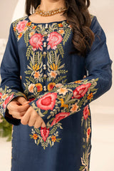 MIRANA-3PC LAWN EMBROIDERED SHIRT WITH CHIFFON TYE & DYE DUPATTA & TROUSER-GM-4645
