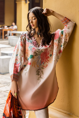 MUSHQ-3PC LAWN PRINTED SHIRT WITH CHIFFON PRINT DUPATTA AND PRINT TROUSER-GM-2508