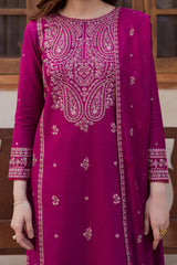 BATIK-3PC LAWN EMBROIDERED SHIRT WITH CHIFFOON EMBROIDERED DUPATTA AND EMB TROUSER-GM-4735