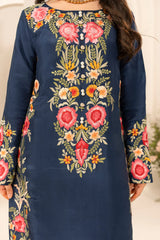 MIRANA-3PC LAWN EMBROIDERED SHIRT WITH CHIFFON TYE & DYE DUPATTA & TROUSER-GM-4645