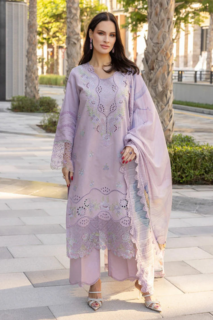 RANG RASIYA-3PC LAWN EMBROIDERED SHIRT WITH MONARK PRINT DUPATTA AND TROUSER-GM-3706