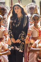 MUSHQ-3PC LAWN EMBROIDERED SHIRT WITH MONARK PRINT DUAPATTA AND TROUSER-GM-3719