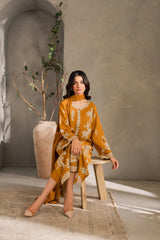 MIRANA-3PC DHANAK EMBROIDERED SHIRT WITH BAMBER CHIFFON DUPATTA AND TROUSER-GM-4288