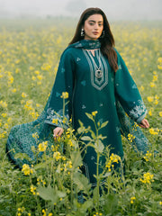 IZEL-3PC LAWN EMBROIDERED SHIRT WITH CHIFFON PRINTED DUPATTA AND TROUSER-GM-4626