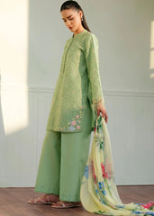 ZARA SHAH JAHAN - 3PC LAWN EMBROIDERED SHIRT WITH MONARK PRINTED DUPATTA AND TROUSER-GM-3753