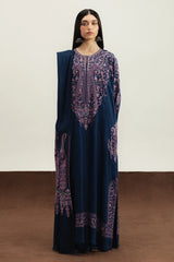ZARA SHAH JAHAN-3PC LAWN EMBROIDERED SHIRT WITH KHADDI NET EMBROIDERED DUPATTA AND TROUSER-GM-4676