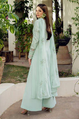 JAZMIN-3PC LAWN EMBROIDERED SHIRT WITH ORGANZA EMB DUPATTA AND TROUSER-GM-4624