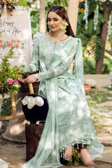 JAZMIN-3PC LAWN EMBROIDERED SHIRT WITH ORGANZA EMB DUPATTA AND TROUSER-GM-4624