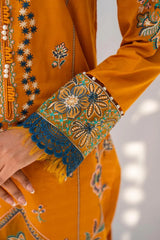 GM-3PC LAWN EMBROIDERED SHIRT WITH LAWN EMBROIDERED READY TO WEAR DUPATTA-GM-05