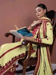 ASIM JOFA-3PC LAWN EMBROIDERED SHIRT WITH LAWN EMBROIDERED DUPATTA AND LAWN TROUSER-GM-3563 A