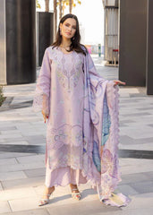 RANG RASIYA-3PC LAWN EMBROIDERED SHIRT WITH MONARK PRINT DUPATTA AND TROUSER-GM-3706