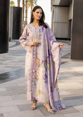 RANG RASIYA-3PC LAWN EMBROIDERED SHIRT WITH MONARK PRINT DUPATTA AND TROUSER-GM-3706