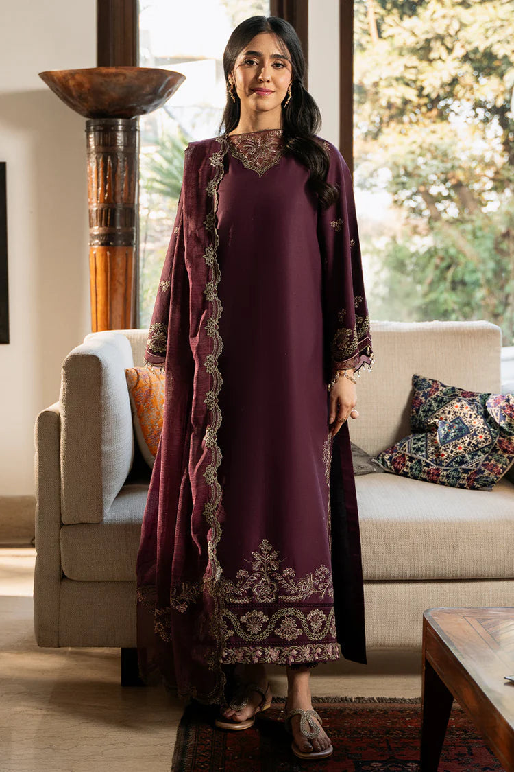 IZEL-3PC LAWN EMBROIDERED SHIRT WITH KHAADI EMBROIDERED DUPATTA & TROUSER-GM-4504