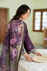JAZMIN-3PC LAWN EMBROIDERED SHIRT WITH CHIFFON PRINTED DUPATTA AND TROUSER-GM-4631