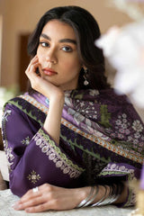 JAZMIN-3PC LAWN EMBROIDERED SHIRT WITH CHIFFON PRINTED DUPATTA AND TROUSER-GM-4631